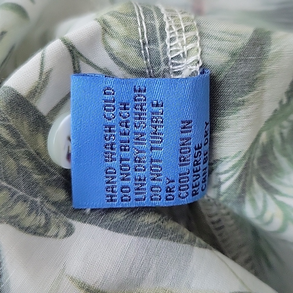 J.McLaughlin Britt Tropical Floral Print Silk Cotton Long Sleeve NWOT Size L - Picture 11 of 16